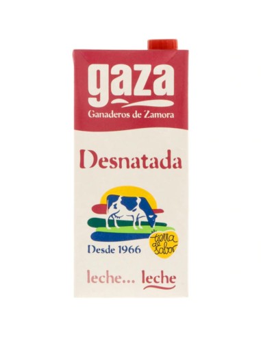 LECHE DESNATADA GAZA 1L