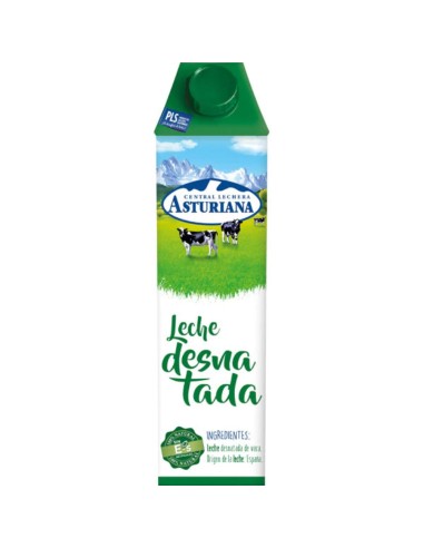 LECHE ASTURIANA BRIK 1 LT. DESNATADA