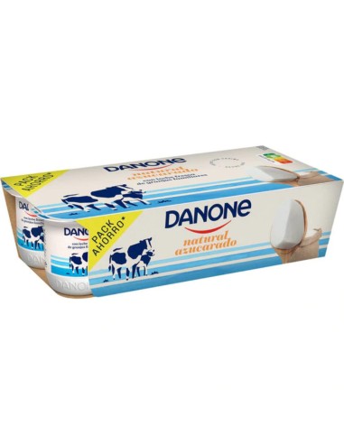 DANONE YOGHOURT NATURAL AZUCARDO X8