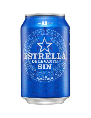 CERVEZA ESTRELLA LEV. SIN 0,0 LATA 330 M