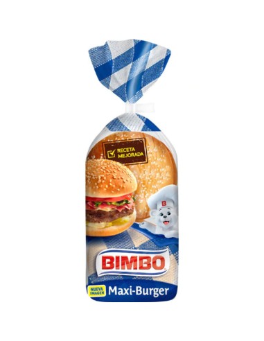 PAN DE HAMBURGUESA MAXI BURGER BIMBO