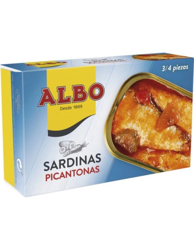 SARDINAS ALBO PICANTONAS 125 GRS