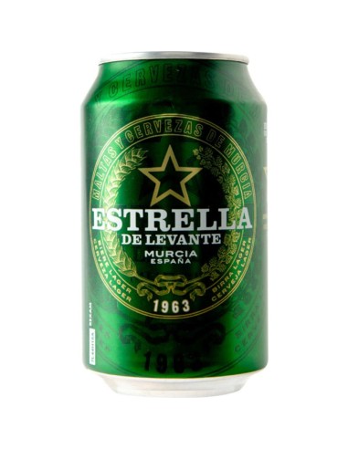 CERVEZA ESTRELLA LEVANTE LATA 330 ML