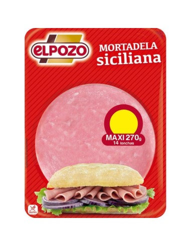 MORTADELA SICILIANA ELPOZO 225G.