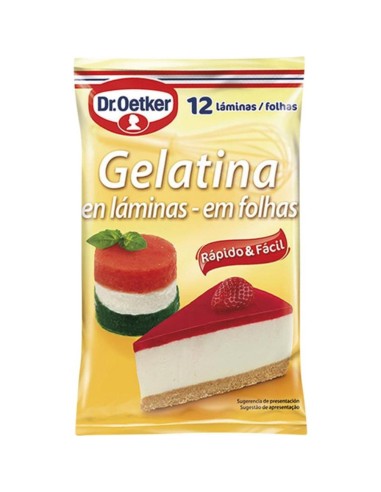 GELATINA DR. OETKER LAMINA 12 UND 20 GRS