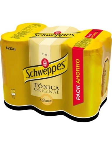 SCHWEPPES TONICA LATA 33 CL PK-6