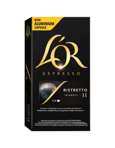 CAFE L`OR CAPSULAS RISTRETTO 10 UND 52 G