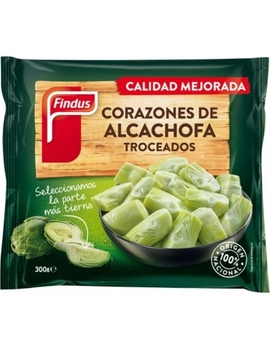 CORAZONES DE ALCACHOFA TROCEADOS FINDUS 300G