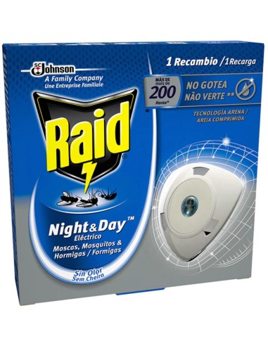 INSECTICIDA RAID ELECTRI.NOCHE Y DIA REC