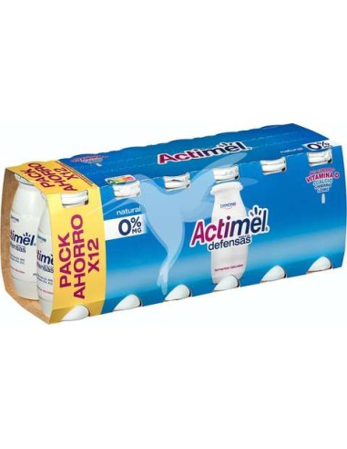 ACTIMEL 0% NATURAL X12