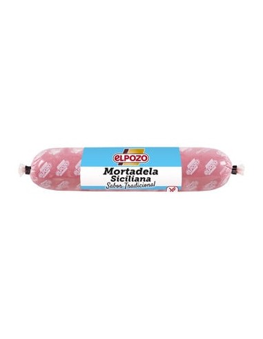 MORTADELA ELPOZO SICILIANA MINI 300 GR.