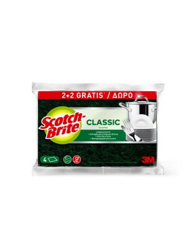 ESTROPAJO SCOTCH-BRITE POPULAR 2+2 UND