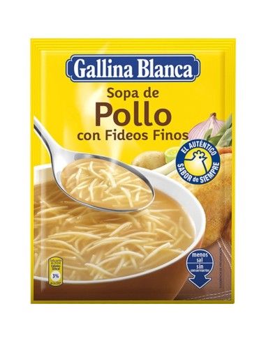 SOPA G.BLANCA POLLO FIDEOS FINOS SOBRE 7