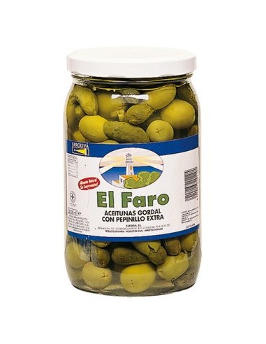 ACEITUNAS FARO GORDAL C/PEPINILLO TR.350