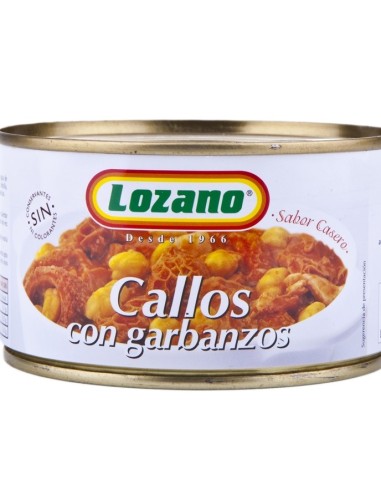 CALLOS CON GARBANZOS LOZANO 380 GRS.