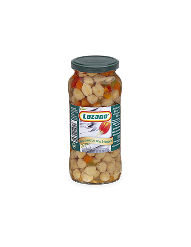 GARBANZOS LOZANO CON VERDURAS TARRO 560