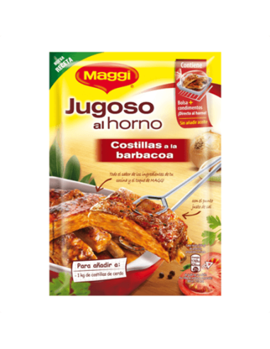 JUGOSO HORNO MAGGI COSTILLAS BARBACOA 30