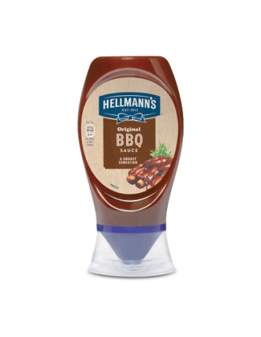 SALSA HELLMANS BARBACOA BOCABAJO 250 GRS