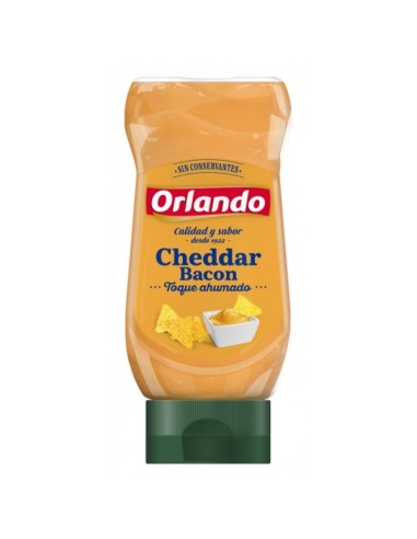 SALSA ORLANDO CHEDDAR BACON 245 GRS