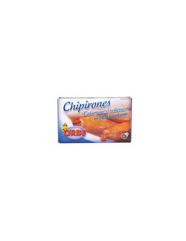 CHIPIRONES ORBE RELLENOS SALSA 180 GRS.