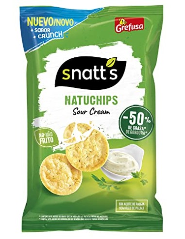 NATUCHIPS SNATTS SOUR CREAM 65 GR